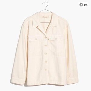 Women’s Madewell Corduroy Shacket Button Down Shirt 100% Cotton Size Medium